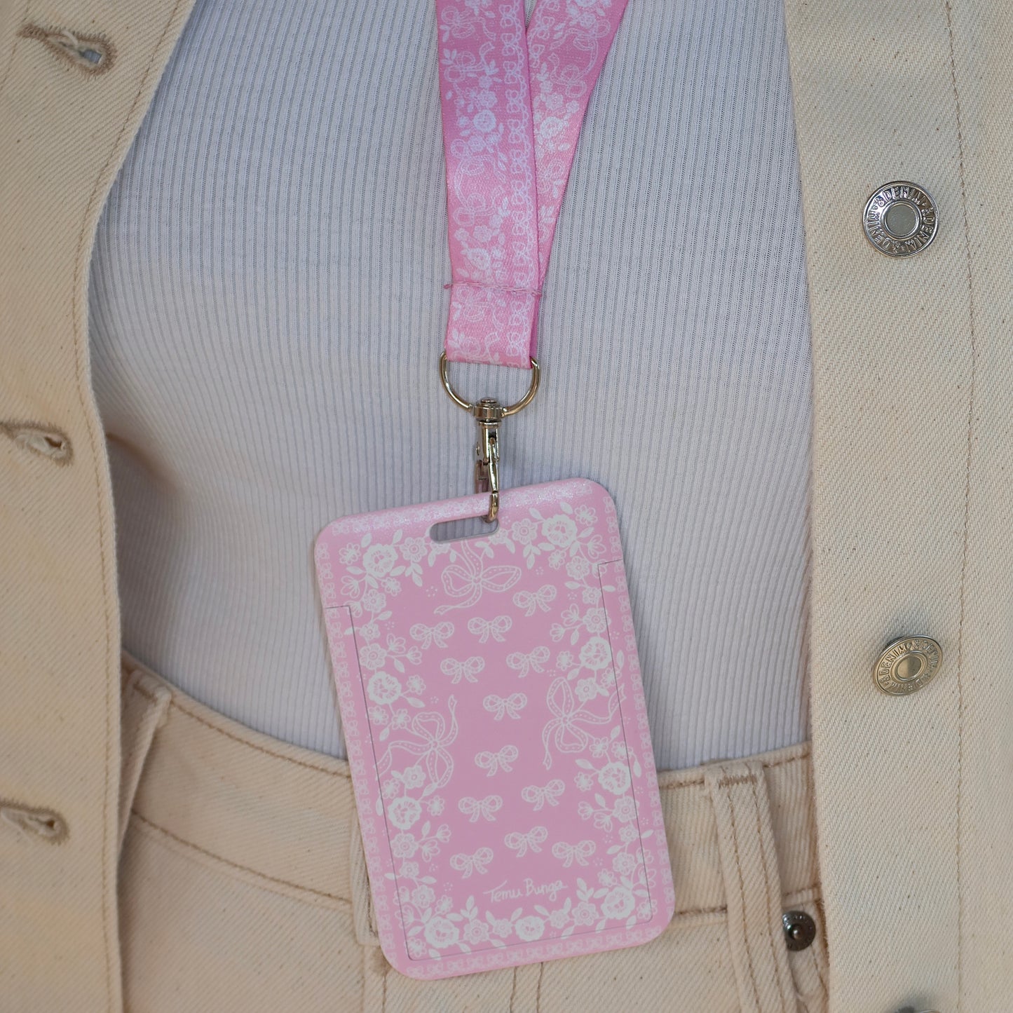Lace in Bloom Card Holder & Lanyard