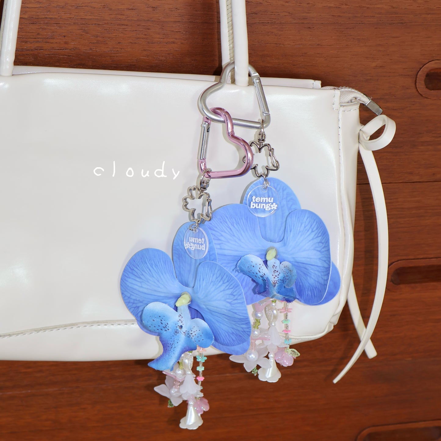 Orchid Handmade Bag Charm