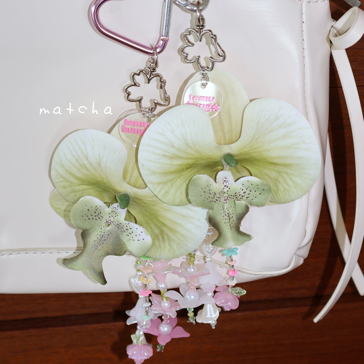 Orchid Handmade Bag Charm