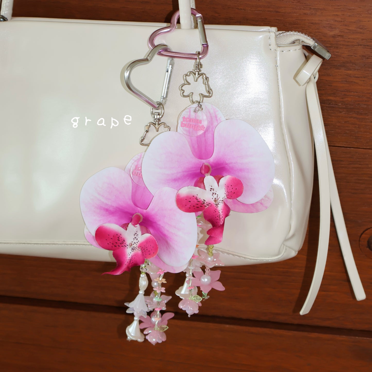 Orchid Handmade Bag Charm