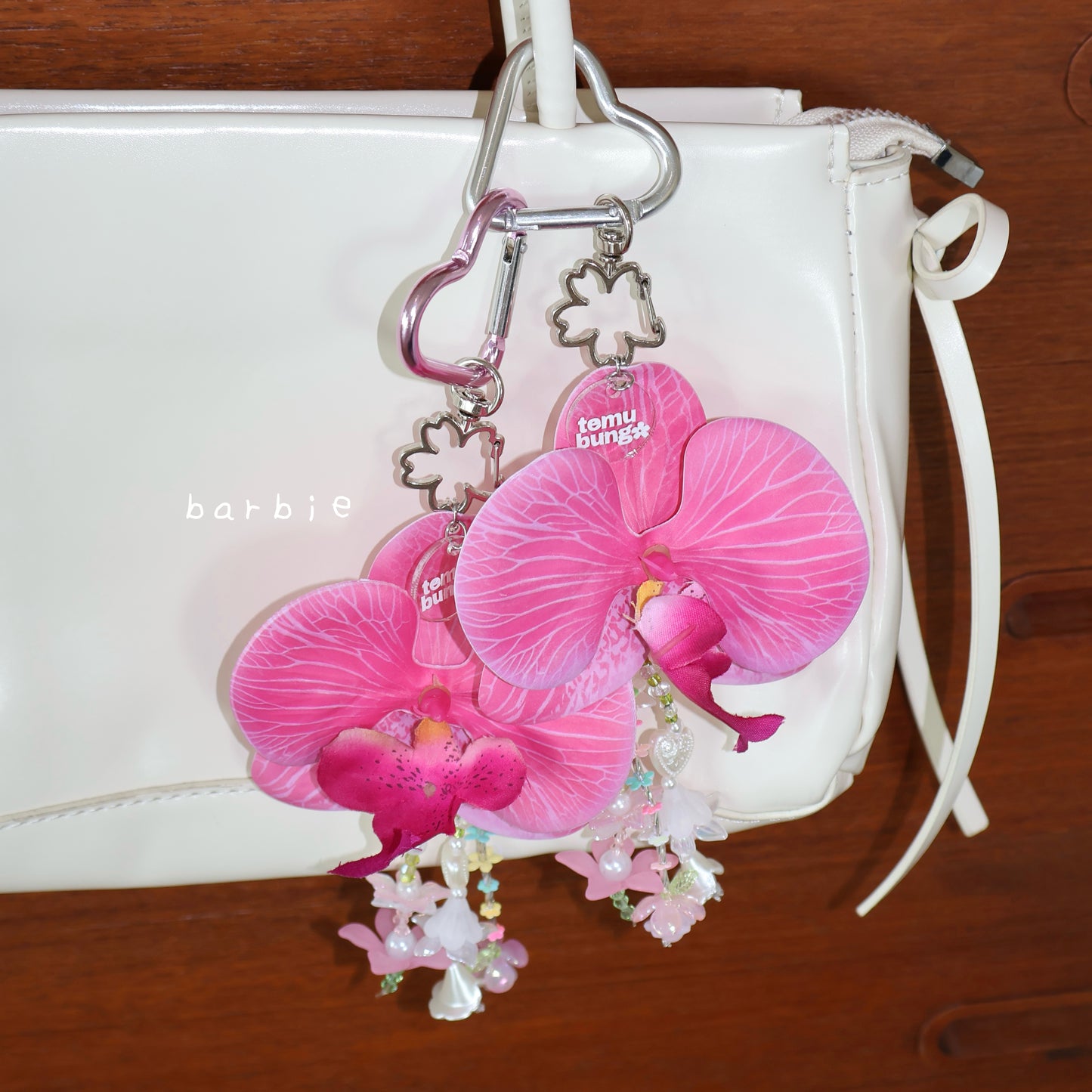 Orchid Handmade Bag Charm