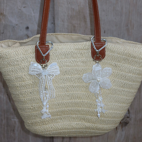 Handmade Lace Bag Charm hover