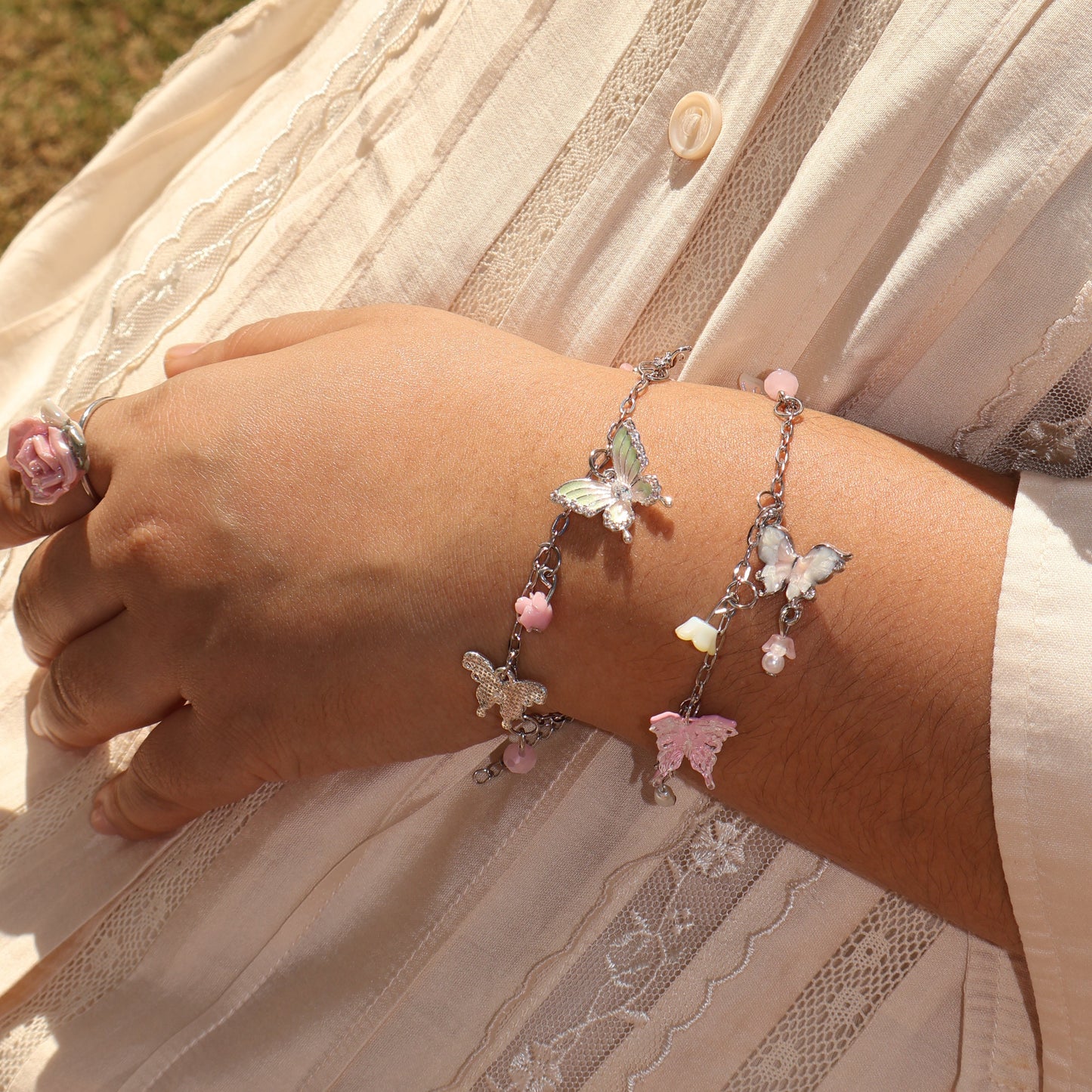 Handmade Silver Charm Bracelet Dear Sekuntum