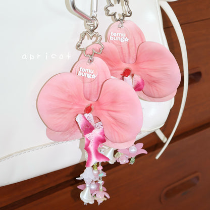 Orchid Handmade Bag Charm