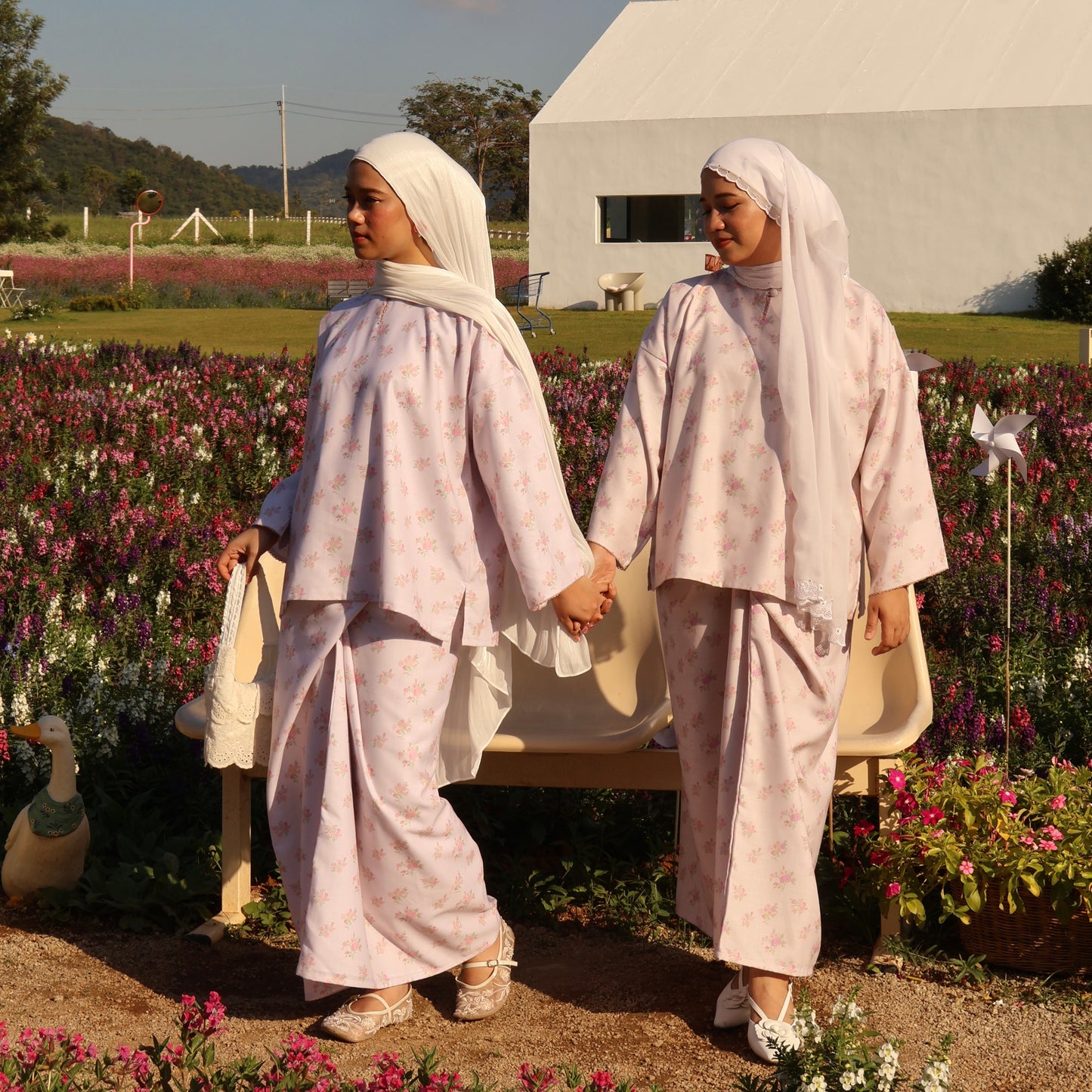 Dear Sekuntum Linen Kurung Set