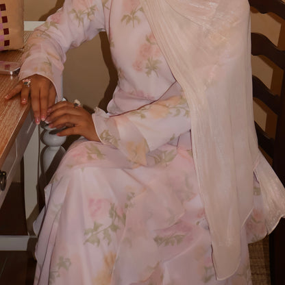 Dear Sekuntum Ruffle Flower Dress