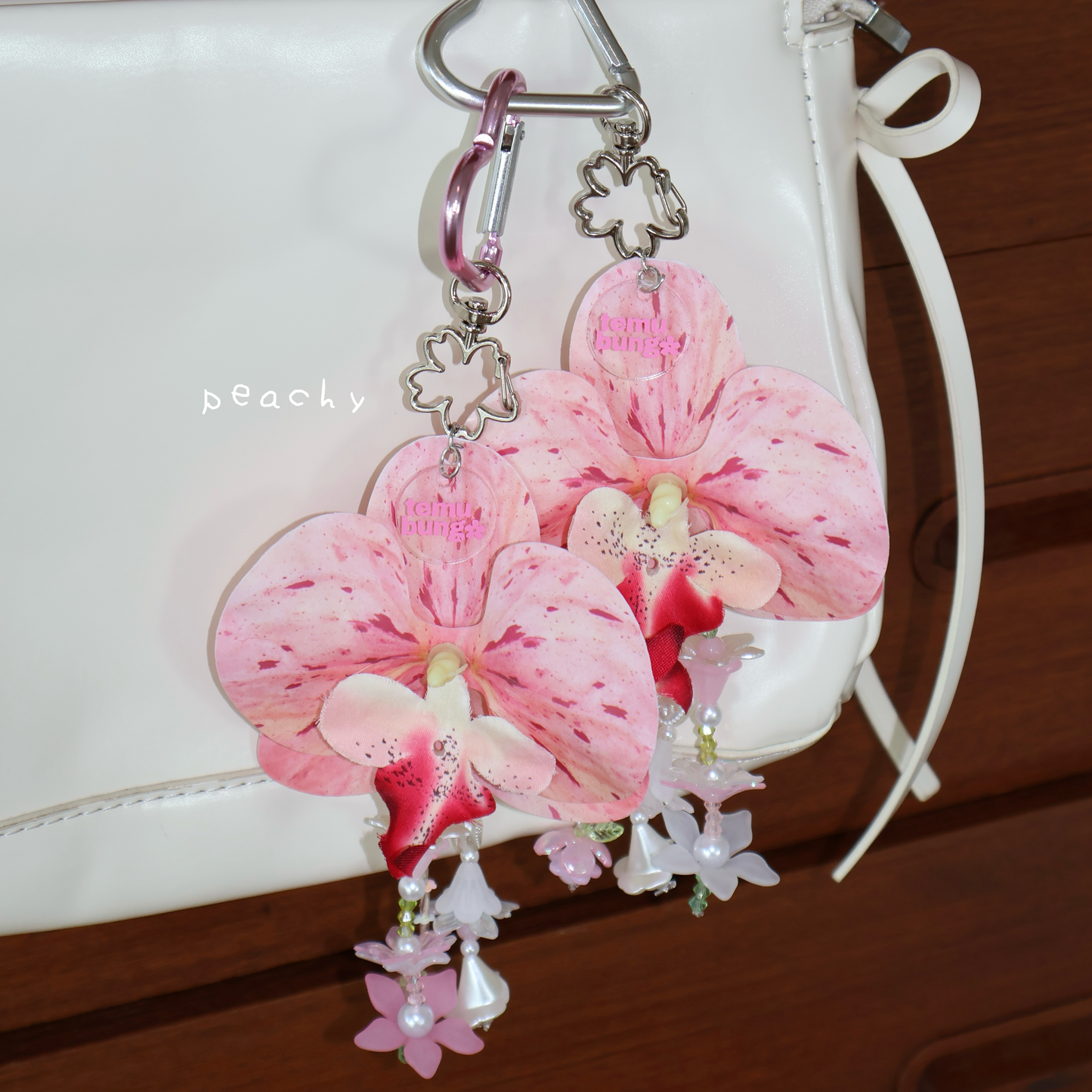 Orchid Handmade Bag Charm