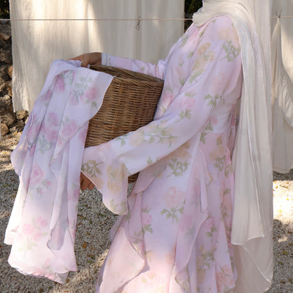 Dear Sekuntum Ruffle Flower Dress