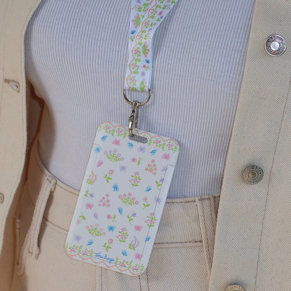 Lace in Bloom Card Holder & Lanyard