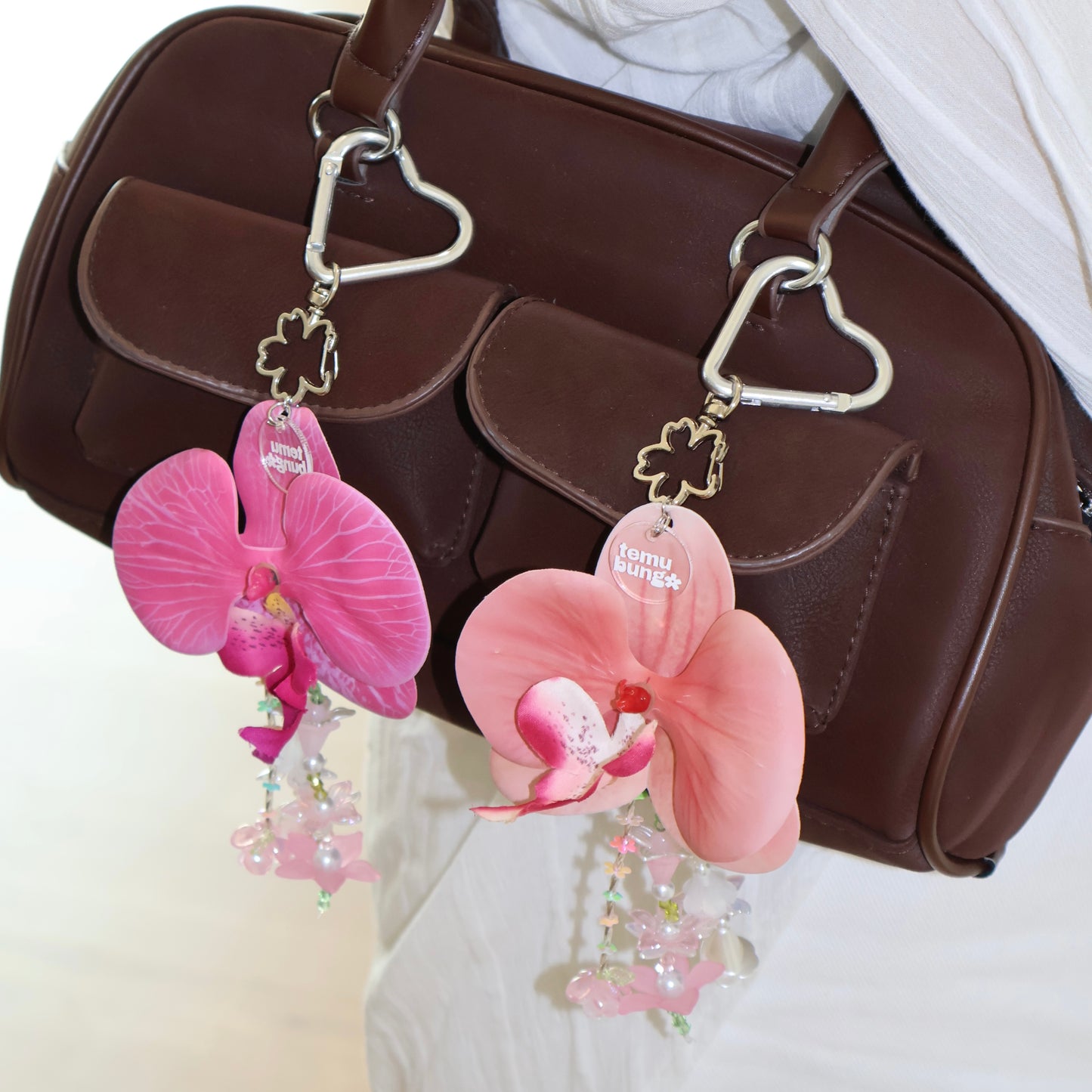 Orchid Handmade Bag Charm