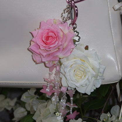 Handmade Rose Bag Charm