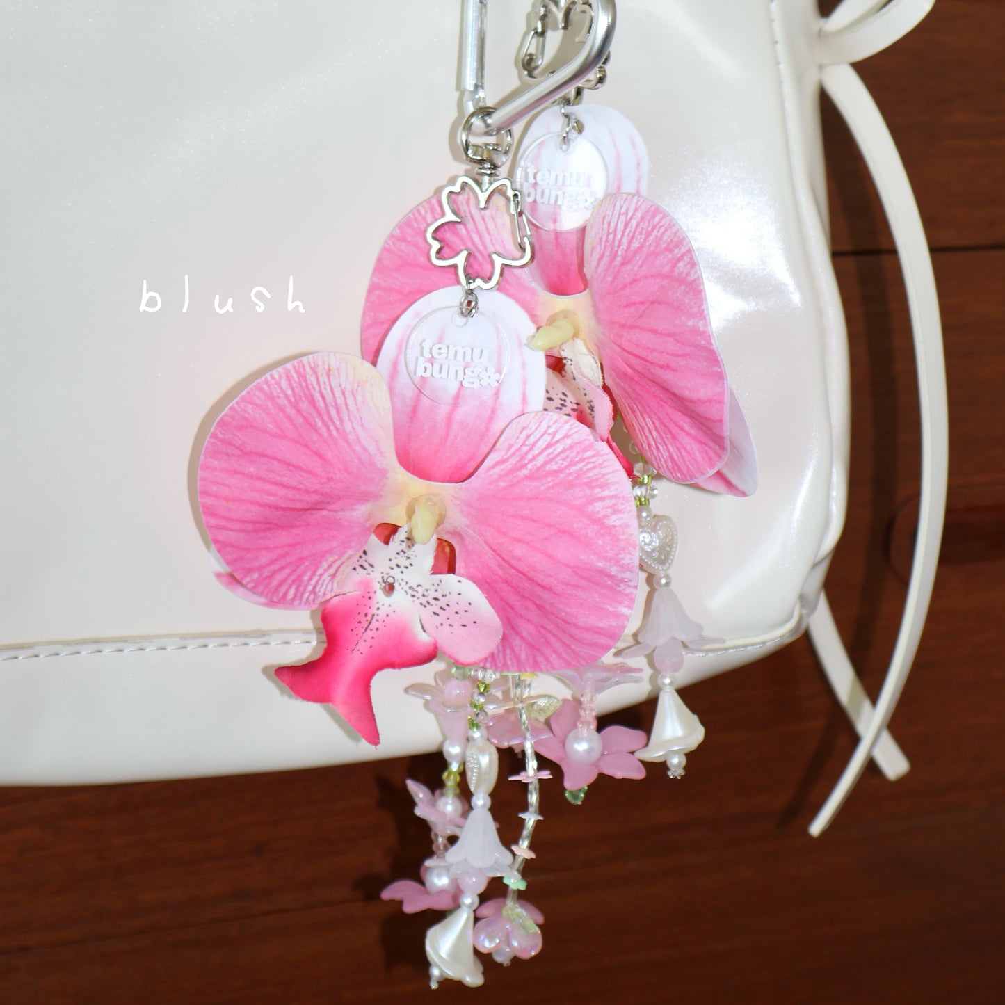 Orchid Handmade Bag Charm