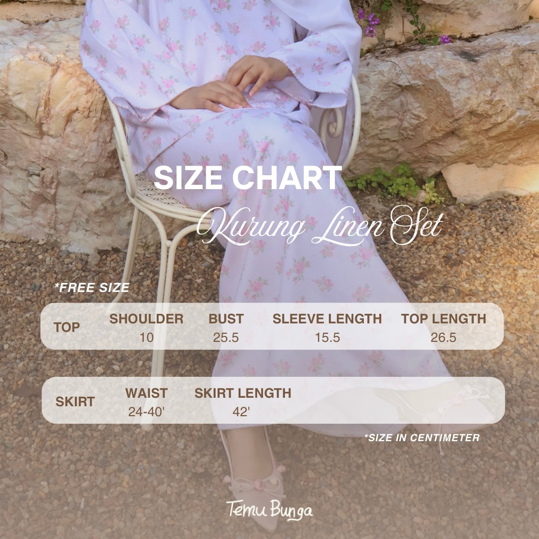 Dear Sekuntum Linen Kurung Set