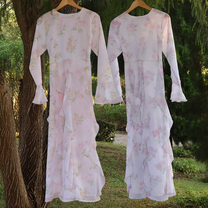 Dear Sekuntum Ruffle Flower Dress